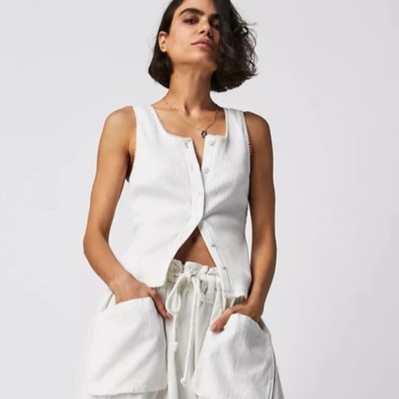 🤍NWOT🤍Free People S Runyon Oversized harem pant in Ivory The CUTEST 🤍 - Picture 1 of 11